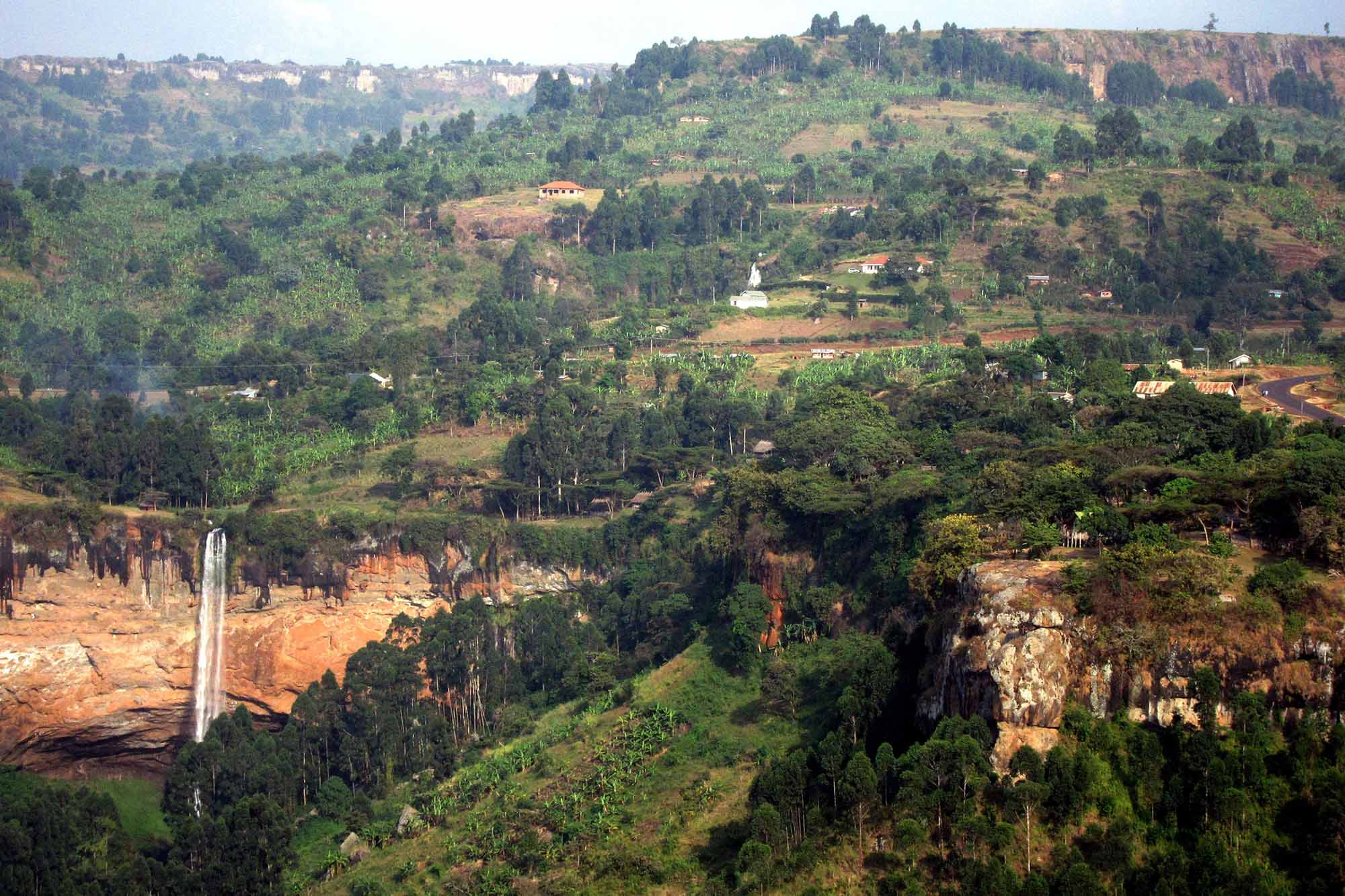 nature walk at Sipi falls mount elgon uganda